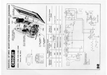 Crosley 10E ;Chassis schematic circuit diagram
